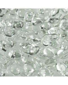 Clear Glass Pebbles 2cm