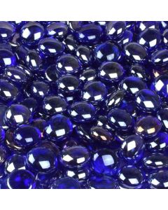 Deep Blue - Royal Blue glass pebbles 100g