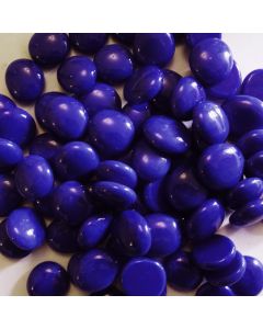 Deep Blue Opaque Glass Pebbles 2cm