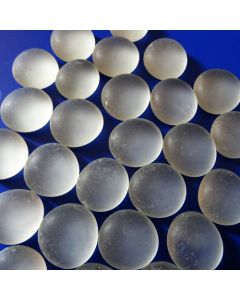 Frosted Clear Glass Pebbles 1kg