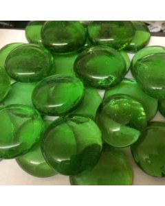 Large Green Glass Pebbles 100g