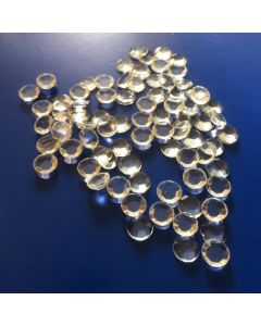 Clear Glass Faceted Domed Jewel 6.4mm 10g