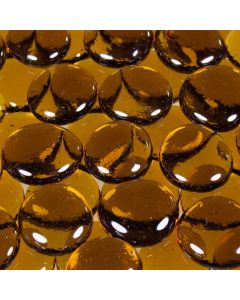 Large Amber Glass Pebbles IR