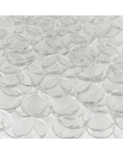 Large Clear Glass Pebbles 1Kg