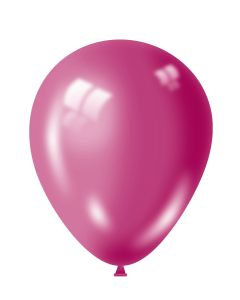Mexican Pink Metallic Balloons - 12" - pack of 10
