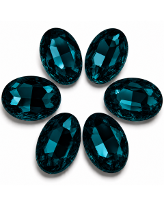 Blue Rhinestones 10x14mm 5pcs
