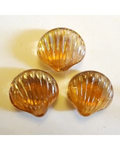Peach Glass Scallop Shell 500g 