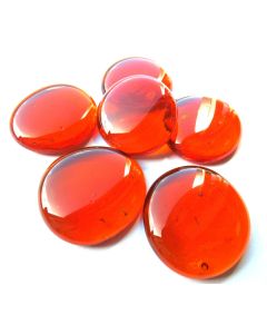 XLarge Orange Glass Pebbles