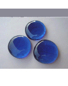 XXL Blue Glass Pebbles 1Kg