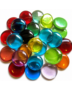 Large Mix Glass pebbles 1Kg