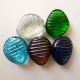 Mixed Colours Glass Seashell 500g